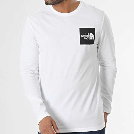 The North Face - Tee Shirt Manches Longues Fine A37FT Blanc