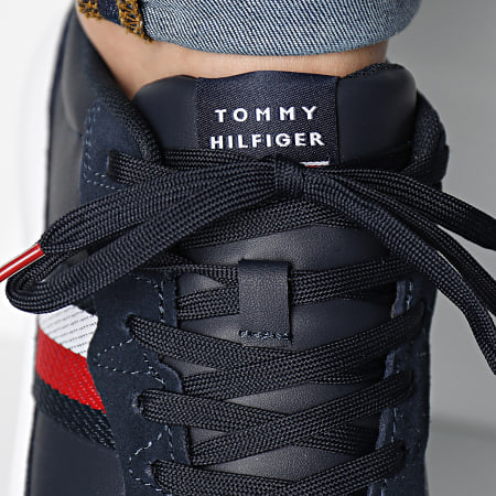 Tommy Hilfiger - Sneakers leggere in pelle Mix Cup 4427 Desert Sky