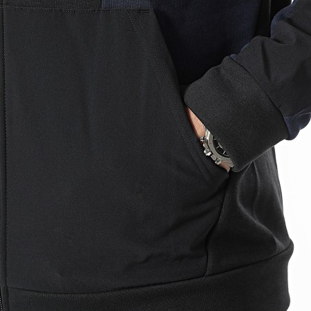 Adidas Sportswear - Giacca con zip Essential HY5936 Nero Navy Grigio Heather