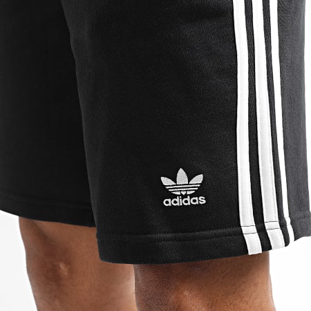 Adidas Originals - Ensemble Tee Shirt Et Short Jogging A Bandes GN3494 DH5798 Blanc Noir