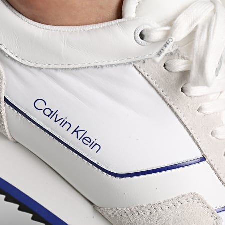 Calvin Klein - Baskets Low Top Lace Up Mix 0985 White Ultra Blue