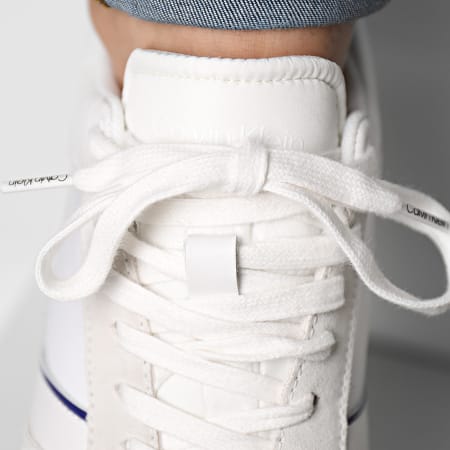 Calvin Klein - Baskets Low Top Lace Up Mix 0985 White Ultra Blue