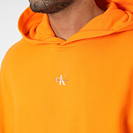 Pullover Hoodie Calvin Klein Hoodie Herren Orange Calvin Klein