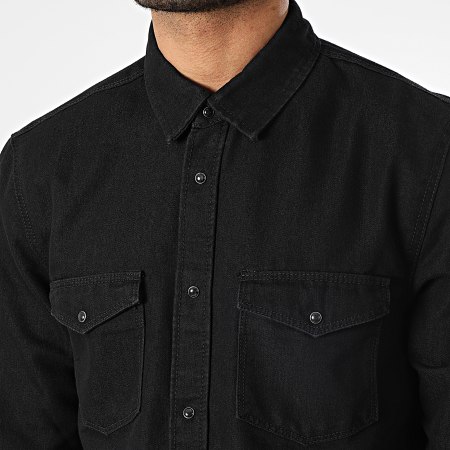 Only And Sons - Chemise Jean Manches Longues Bane Noir
