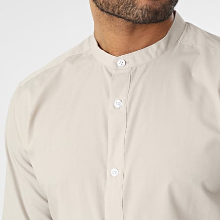 Only And Sons - Chemise Manches Longues Sane Beige