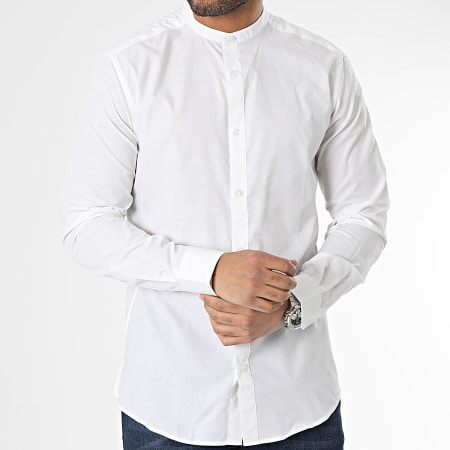 Only And Sons - Chemise Manches Longues Sane Blanc