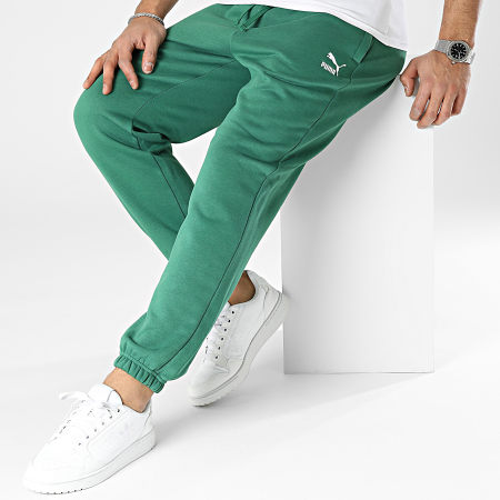 Puma - Pantaloni da jogging Classics Logo Piccolo 535597 Verde