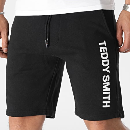 Teddy Smith - Set di 2 pantaloncini da jogging 10414705D bianco nero