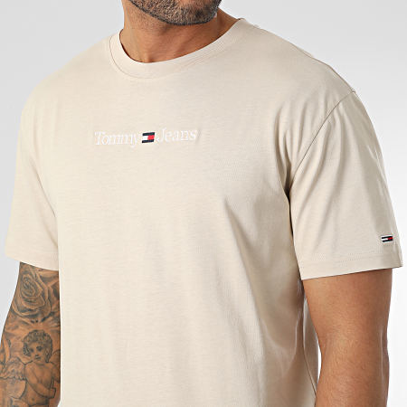Tommy Jeans - Tee Shirt Classic Linear 4984 Beige