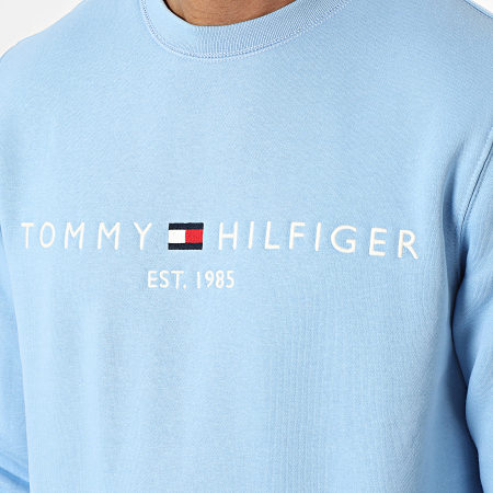 Tommy Hilfiger - Sweat Crewneck Tommy Logo 1596 Bleu Clair