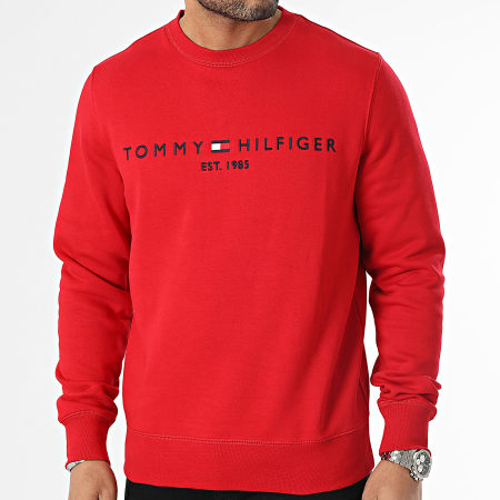 Tommy Hilfiger - Tommy Logo Felpa girocollo 1596 Rosso