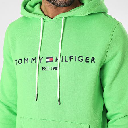 Sweat Capuche Tommy Logo 1599 Vert