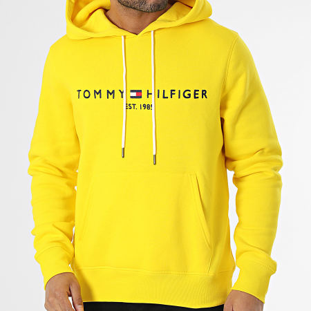 Tommy Hilfiger - Sweat Capuche Tommy Logo 1599 Jaune