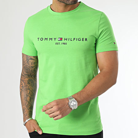 Tommy Hilfiger - Tee Shirt Tommy Logo 1797 Vert