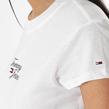Tommy Jeans - Maglietta donna Essential Logo 5441 Bianco