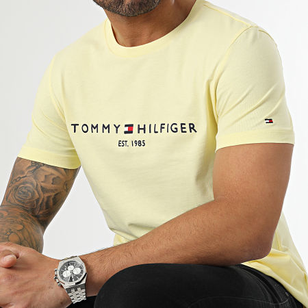 Tommy Hilfiger - Maglietta Tommy Logo 1797 Giallo chiaro