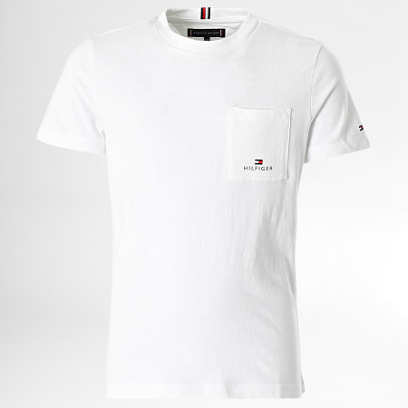 Tommy Hilfiger - Tee Shirt Poche Enfant Essential Pocket 8197 Blanc