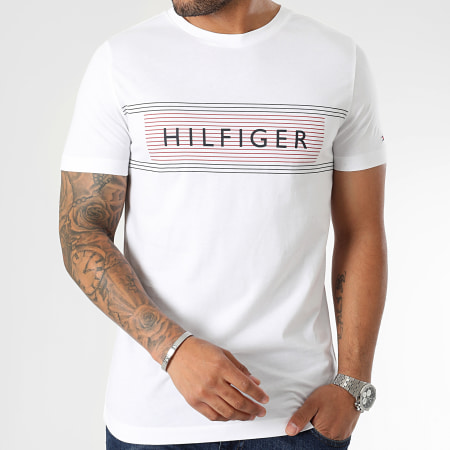 Tommy Hilfiger - Camiseta Marca Love Pecho 0035 Blanco