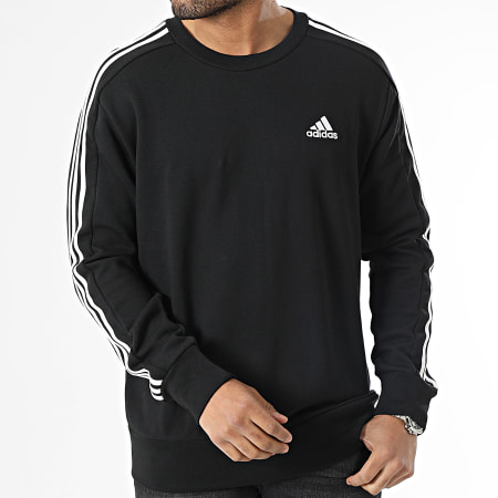 Adidas Sportswear - Sweat Crewneck A Bandes 3 Stripes IC9317 Noir