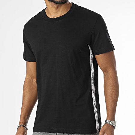 Calvin Klein - Crew Neck Tape Camiseta 0840 Negro