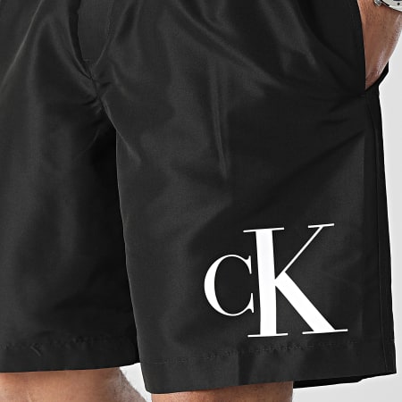 Calvin Klein - Pantaloncini da bagno a vita lunga 0859 Nero