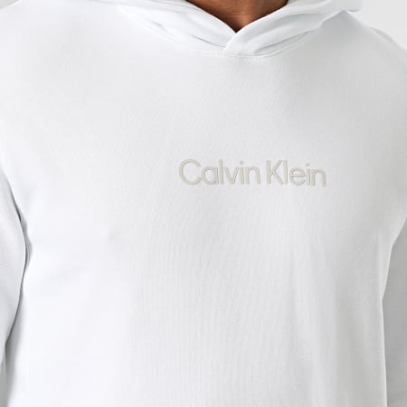 Calvin Klein - GMS3W303 Felpa con cappuccio bianca