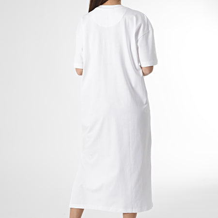 Calvin Klein - Robe Tee Shirt Femme 0742 Blanc
