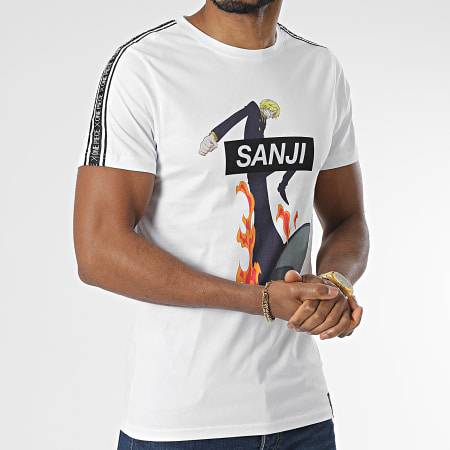 One Piece - Sanji Camiseta de rayas blanca