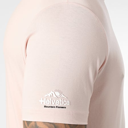 Helvetica - Tee Shirt Ajaccio 4 Rose