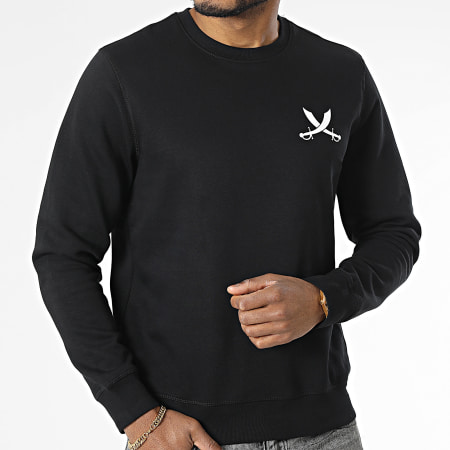 Piraterie Music - Sweat Crewneck Nation Noir Blanc