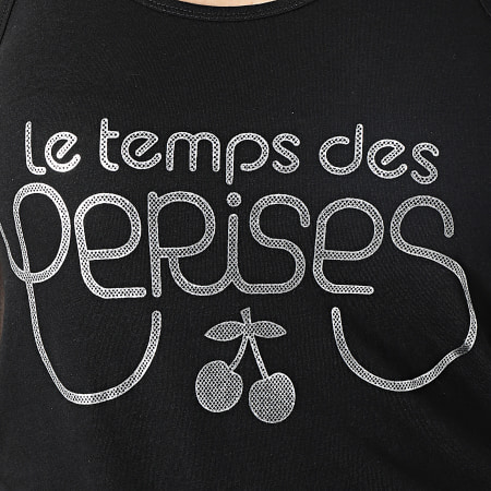 Le Temps Des Cerises - Camiseta de tirantes para mujer Trame Negro