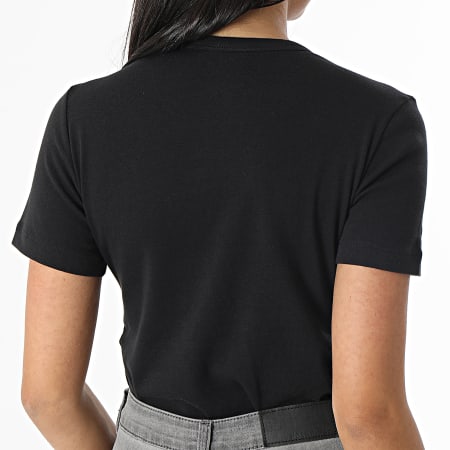 Tommy Jeans - Polo Manches Courtes Femme Essential Cropped 5323 Noir