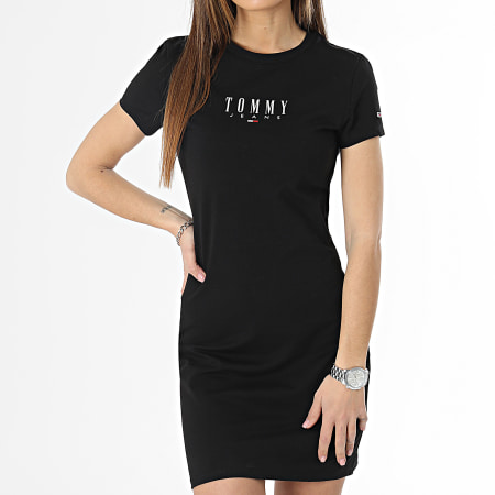 Tommy Jeans - Robe Tee Shirt Femme Lala 2 5357 Noir