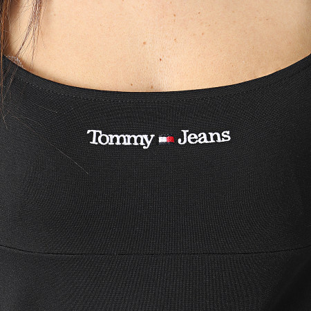 Tommy Jeans - Robe Manches Longues Femme Serif Linear 5347 Noir