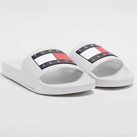 Tommy Jeans - Claquettes Pool Slide 1191 Ecru