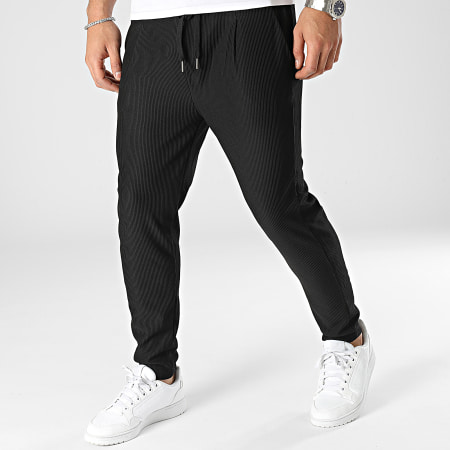 Uniplay - Pantalones de rayas negras