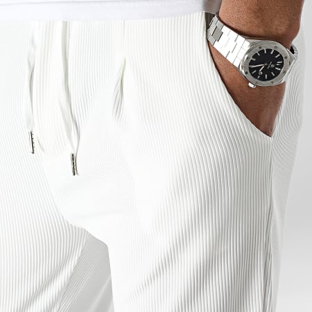 Uniplay - Pantaloni a righe bianche