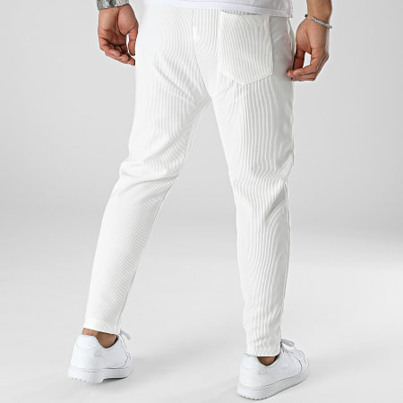 Uniplay - Pantalon A Rayures Blanc