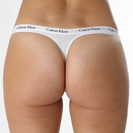Calvin Klein - String Femme D1617E Blanc
