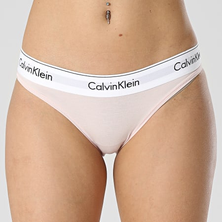 Calvin Klein - Culotte Tanga Femme F3787E Rose