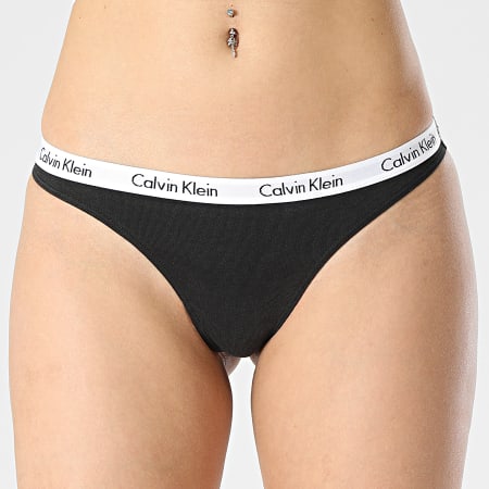 Calvin Klein - Juego De 3 Tangas Para Mujer QD3587E Negro