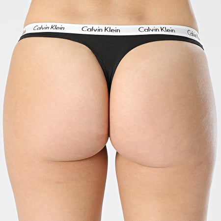 Calvin Klein - Lot De 3 Strings Femme QD3587E Noir