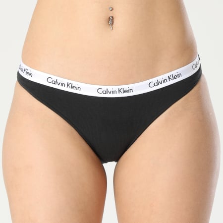 Calvin Klein - Set di 3 mutandine da donna QD3588E Nero
