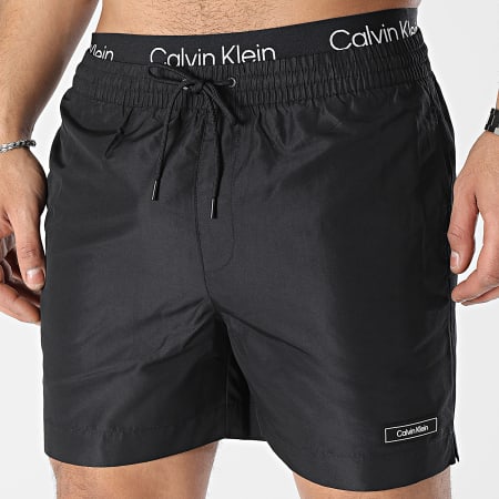 Calvin Klein - Shorts de baño Medium Double 0815 Negro