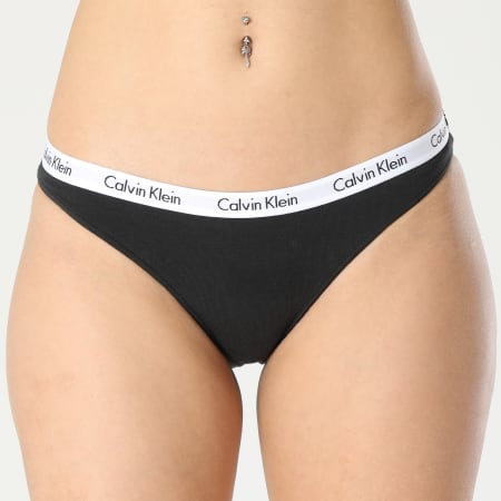 Calvin Klein - Juego De 3 Braguitas De Mujer QD3588E Negro Blanco Heather Grey