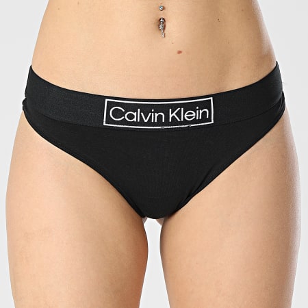 Calvin Klein - Tanga de mujer QF6774E Negro