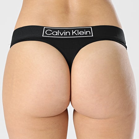 Calvin Klein - Tanga de mujer QF6774E Negro