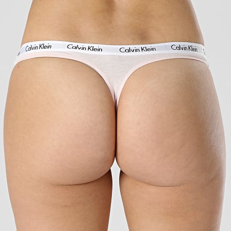Calvin Klein - Tanga de mujer D1617A Rosa