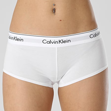 Alfabetische volgorde Hond pad Calvin Klein - Shorty Femme F3788E Blanc - LaBoutiqueOfficielle.com