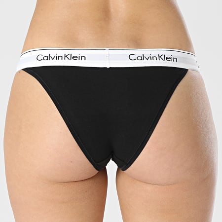 Calvin Klein - Culotte Tanga Femme F4977A Noir